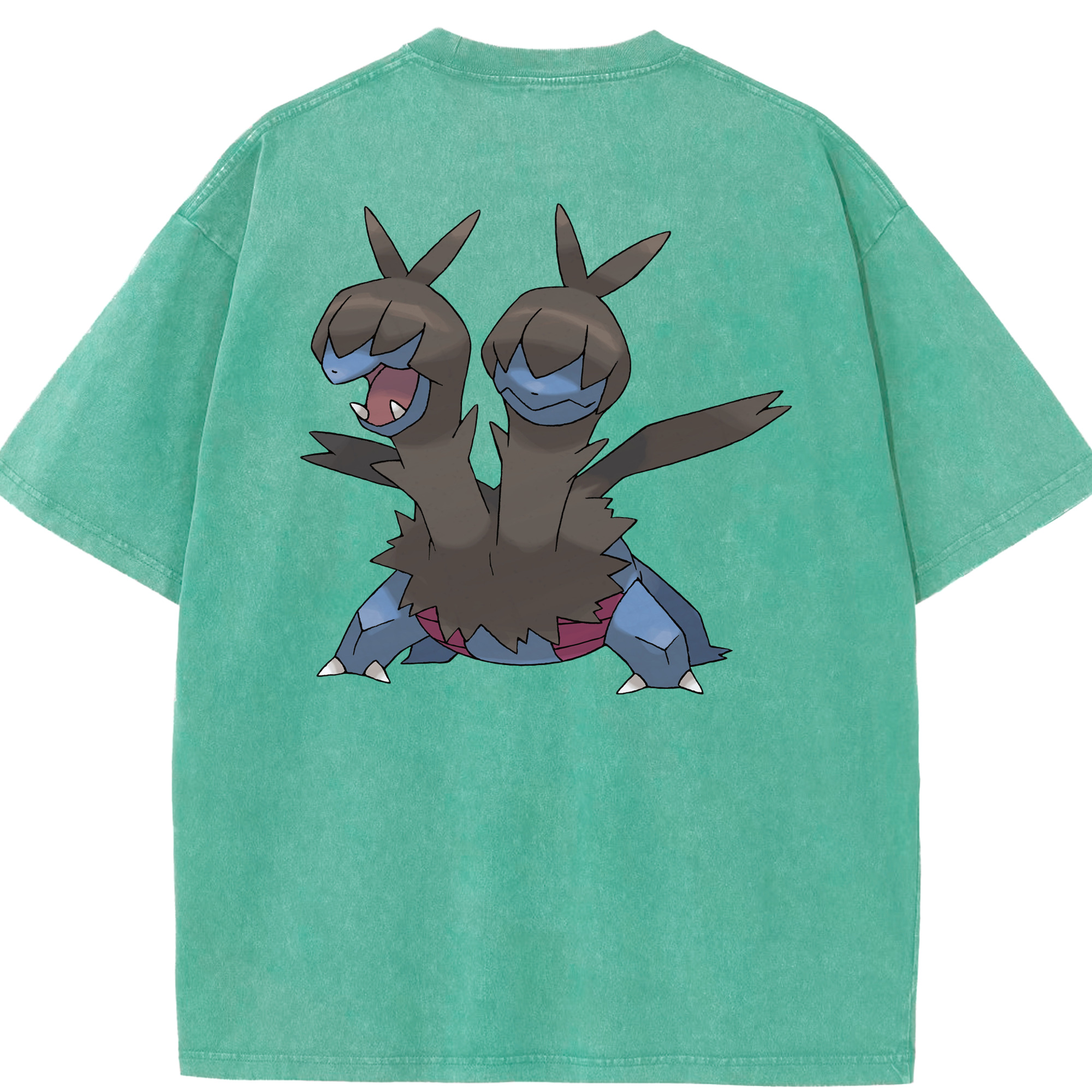 （画像用） ポケットモンスター Pokémon 綿100% ヴィンテージ風 半袖Tシャツ（背面プリント）